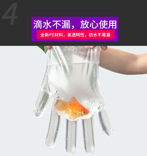 食品級一次性手套薄膜加厚防護餐飲家用美發透明防水塑料手套批發